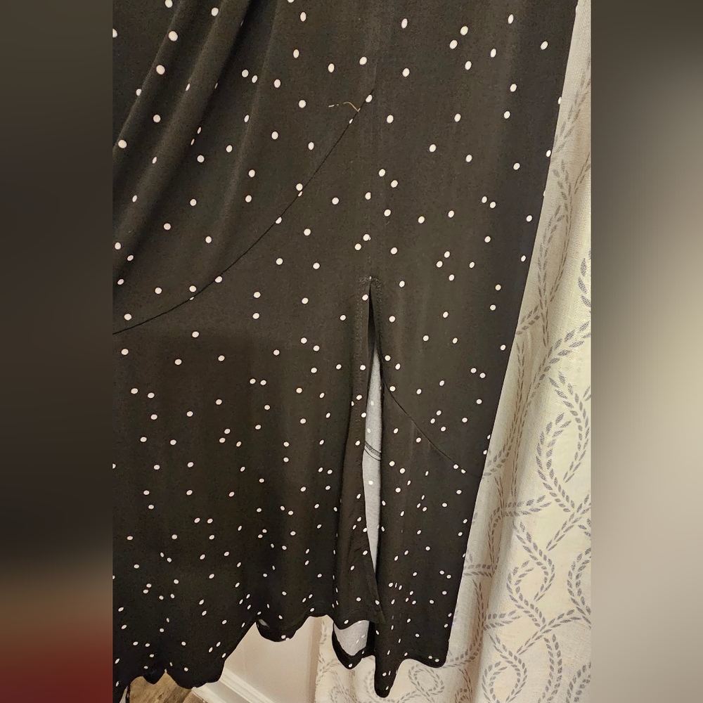 Dressbarn Black and White Polka Dot Dress - Picture 3 of 5
